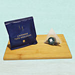 Lotus Single Yolk Mooncake With Lavender Yuzu Houjicha Tea Box