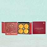 Pure Lotus Paste Mooncake With Sakura Spring Tea Box