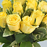 Vase Of Sunshine 12 Yellow Roses