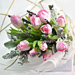 Lovely Pink Tulips Bouquet