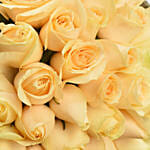 35 Peach Roses Bouquet