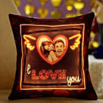 Attractive I Love You Personalised Led Cushion
