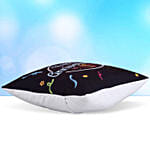 Happy Anniversary Led Cushion With Chocolate Cake