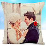 Personalised Led Cushion For Couple With Ferrero Rocher