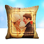 Personalised Led Cushion For Couple With Ferrero Rocher