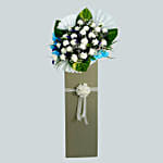 Blessed Soul Condolence Mixed Flowers Grey Stand