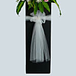 Heartfelt Condolence Mixed Flowers Black Stand