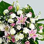Heartfelt Condolence Mixed Flowers Grey Stand