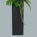 Rest In Heaven Condolence Mixed Flowers Black Stand