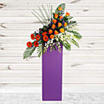 Beautiful Mixed Flowers Cardboard Stand