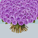 99 Purple Roses Bouquet
