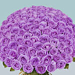 99 Purple Roses Bouquet