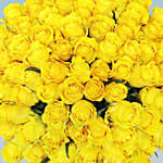 99 Yellow Roses Bouquet