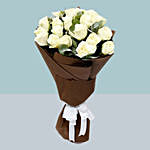 Bouquet of 20 White Roses