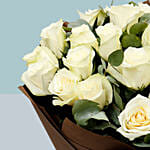 Bouquet of 20 White Roses