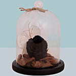 Forever Black Rose In Glass Dome