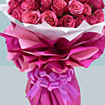 Majestic 50 Dark Pink Roses