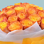 Majestic 50 Orange Roses