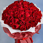 Premium 50 Red Roses Bouquet