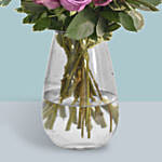 Vase Of 12 Mystic Purple Roses