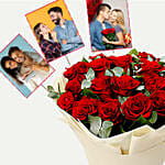 Personalised Timeless Red Roses Bouquet