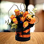 Happy Halloween Mixed Flowers Arrangement