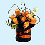 Happy Halloween Mixed Flowers Arrangement