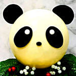 Panda Shaped Lychee Pinata Cake