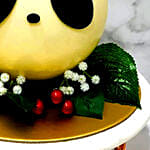 Panda Shaped Lychee Pinata Cake