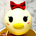 Duck Shaped Lychee Pinata Cake