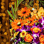 Gleaming Mixed Flowers Arrangement