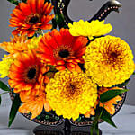 Adorable Ganesha with Flowers