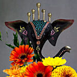 Adorable Ganesha with Flowers