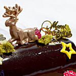 Chocolate Hazelnut Yule Log Cake