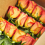 Eternal Love Orange Roses Box