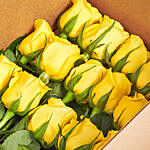 Eternal Love Yellow Roses Box