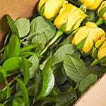 Eternal Love Yellow Roses Box