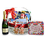 Wine Delicious Treats Christmas Basket