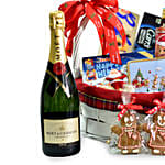 Wine Delicious Treats Christmas Basket