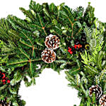 Bow Christmas Wreath 30 Cms