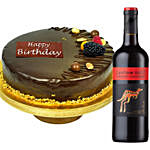 Chocolate Cake With Tesco Rosso Wine