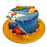 Auspicious Koi Pond Cake