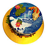 Auspicious Koi Pond Cake