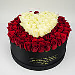 Heart Shaped Premium Roses Arrangement