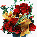 Charming Flowers Vase Arrangement For BAE