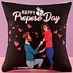 Happy Propose Day Printed Cushion