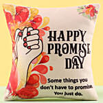 Promise Day Greetings Printed Cushion