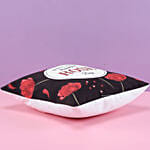 Rose Day Greetings Printed Led Cushion