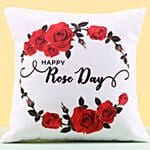 Beautiful Rose Day Wishes Cushion