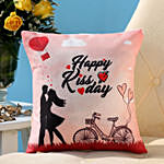 Happy Kiss Day Cushion